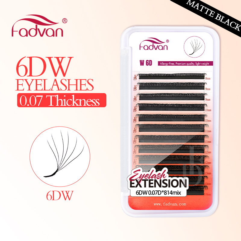 Eyelash Extension For Asian Eyes - FADVAN Real 6D W pestañas 0,07