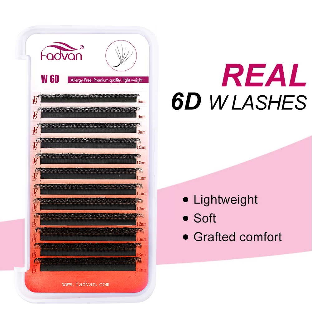 FADVAN Real 6D W pestañas 0,07 - Eyelash Extension For Asian Eyes reseña y precio