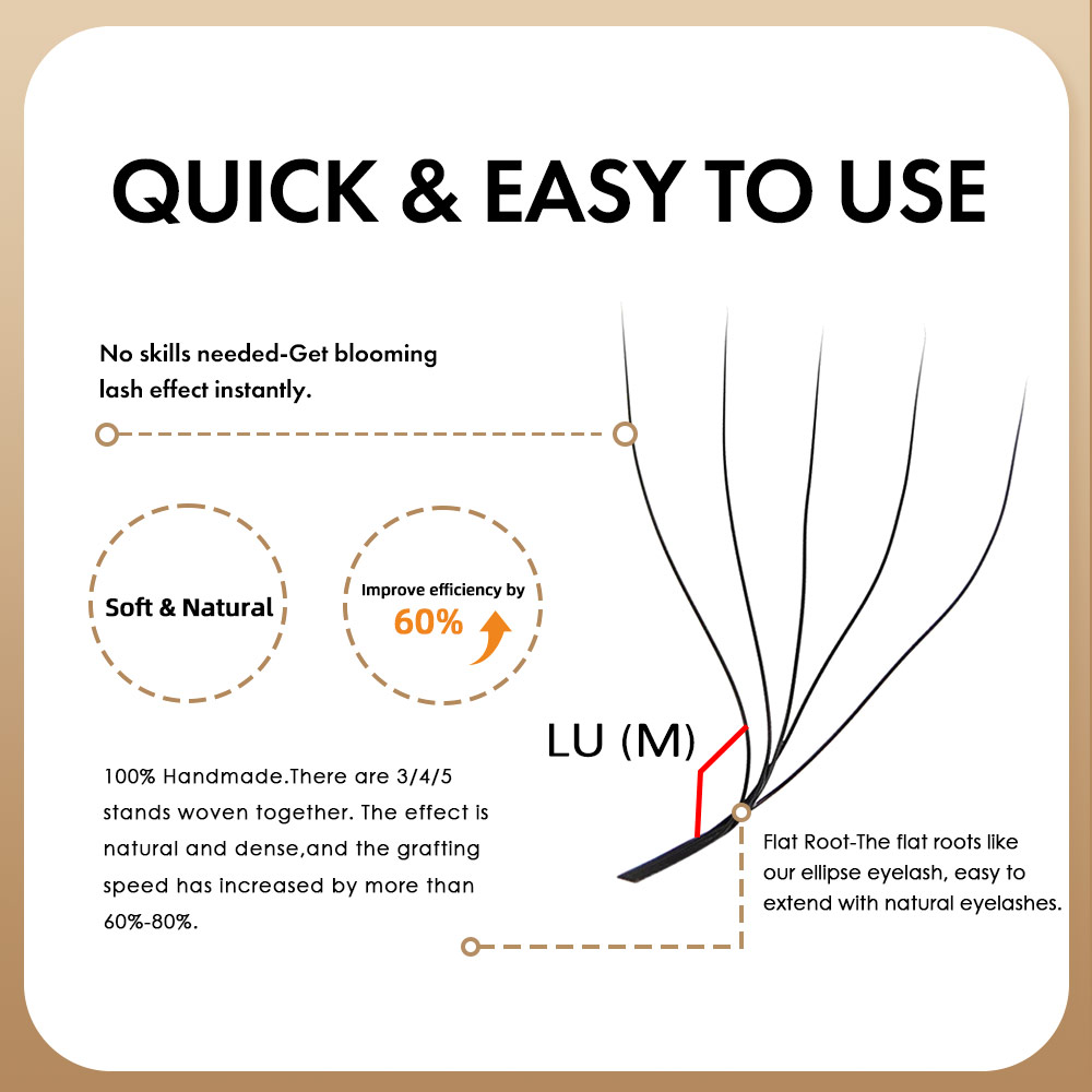 MASSCAKU L LU M Curl YY/W form - Eyelash Extension Human Hair reseña y precio