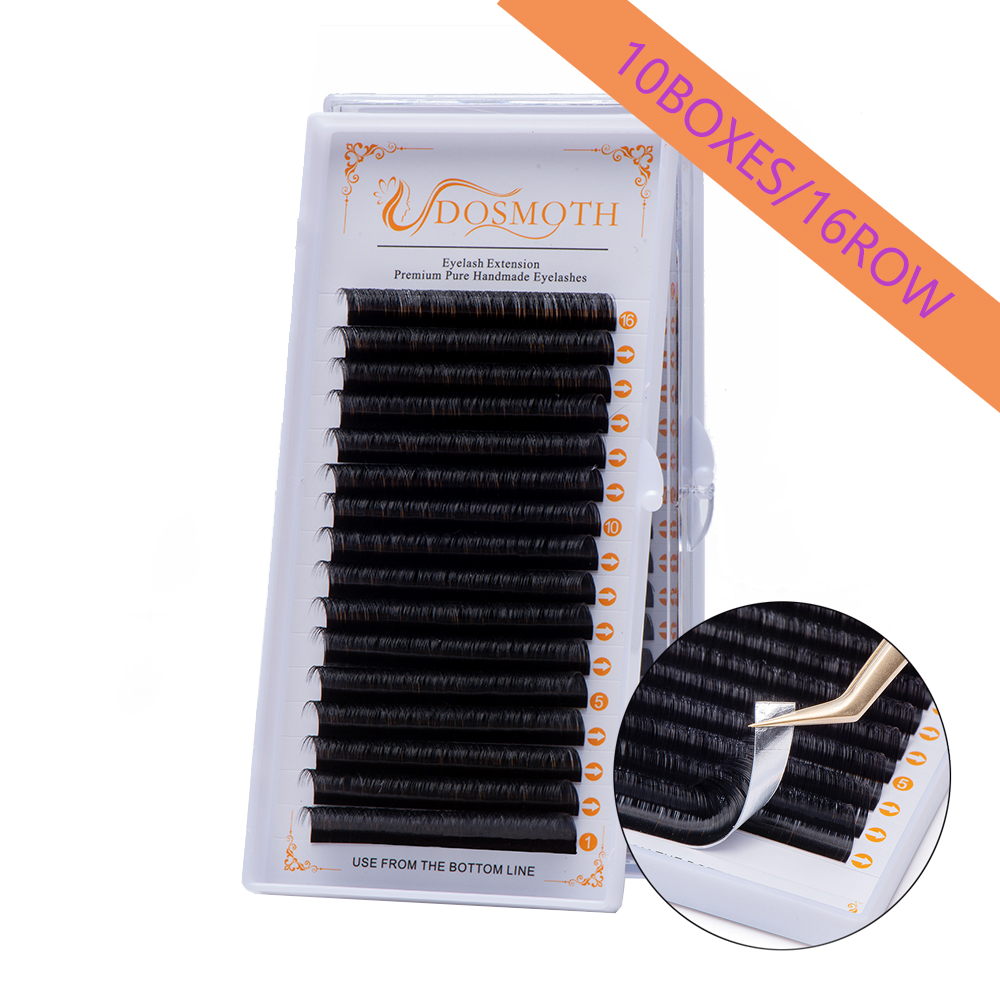 DOSMOTH 10 cajas 16 filas 7-16 - Eyelash Extension Human Hair reseña y precio