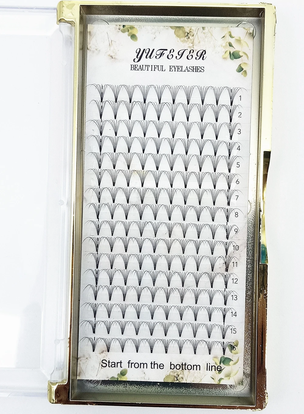 HBZGTLAD 16 Líneas de Pestañas - Eyelash Extension Russian reseña y precio